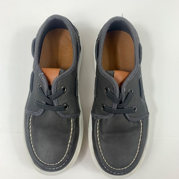 Nordstrom Noethan Grey Boys Boat Slip-On Shoes Size 13M - Picture 1 of 9